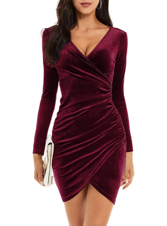 Sophia Velvet Mini Dress