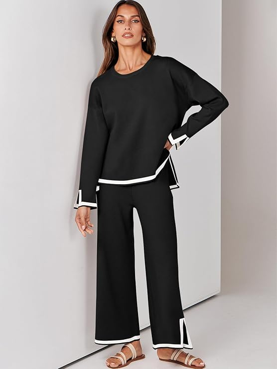 Evelyn Two-Piece Knitted Loungewear Set