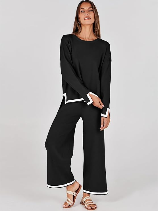 Evelyn Two-Piece Knitted Loungewear Set