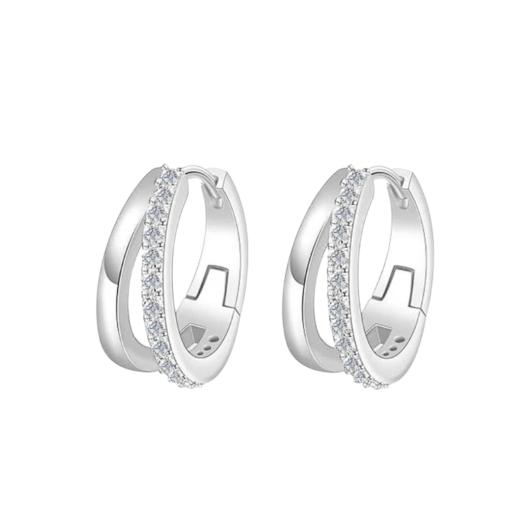 Amelia Double Hoop Earrings