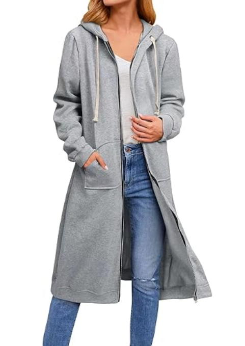 Grace Longline Zip Hoodie