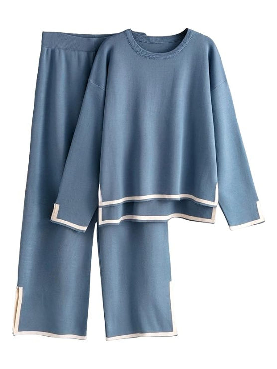 Evelyn Two-Piece Knitted Loungewear Set