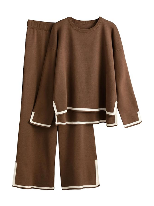 Evelyn Two-Piece Knitted Loungewear Set