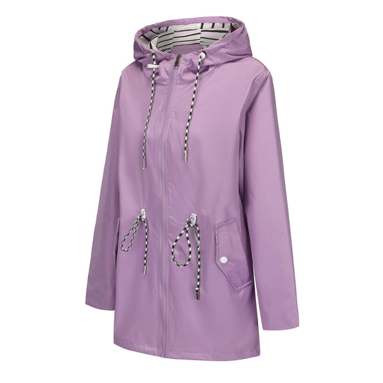 Grace Hooded Waterproof Raincoat
