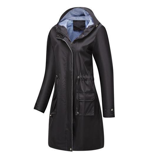 Victoria Hooded Waterproof Raincoat