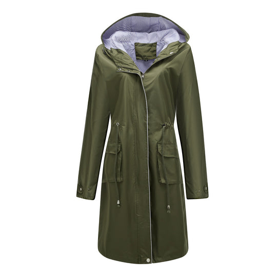 Victoria Hooded Waterproof Raincoat