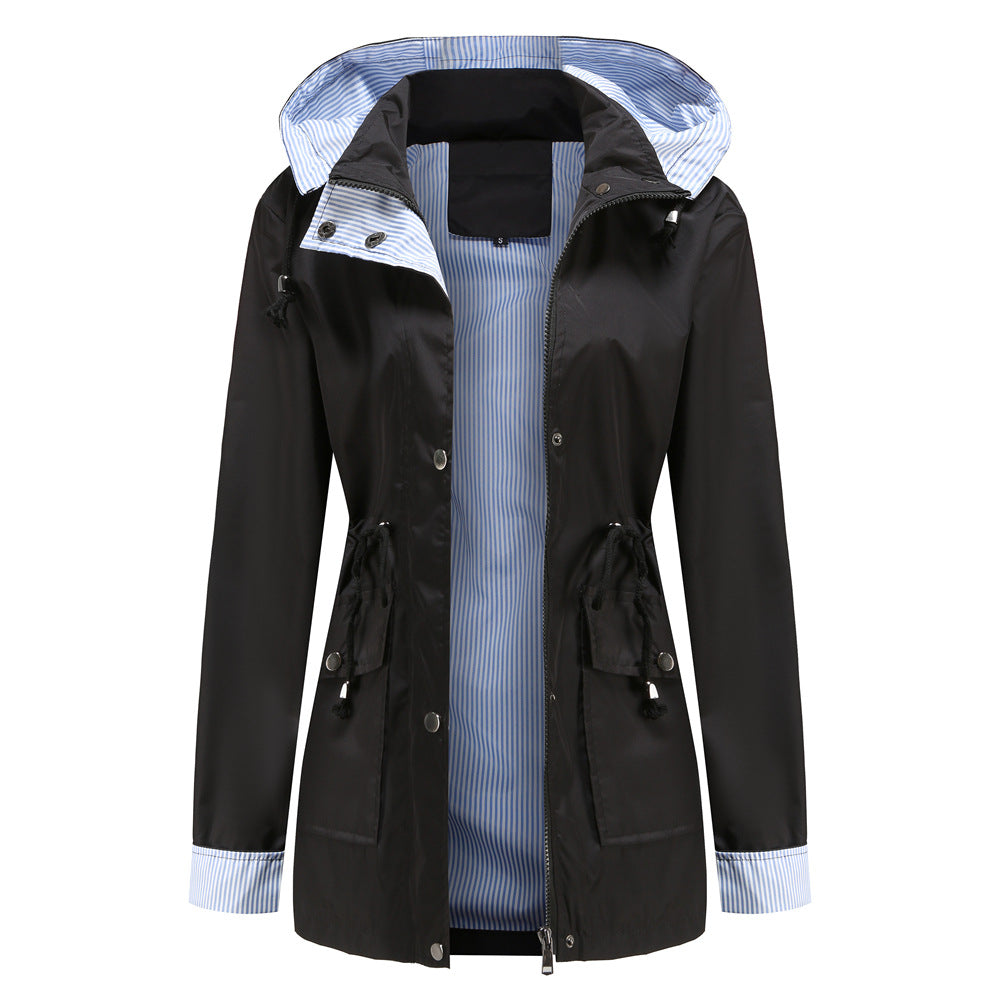 Harriet Hooded Waterproof Raincoat