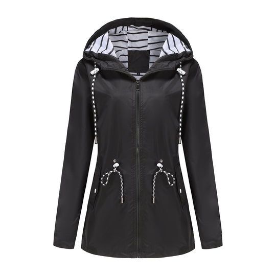 Grace Hooded Waterproof Raincoat