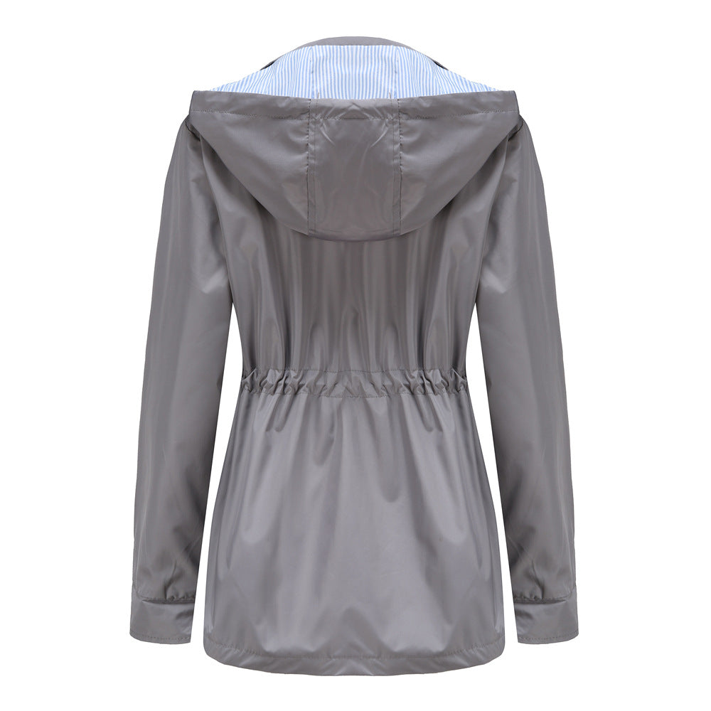 Harriet Hooded Waterproof Raincoat