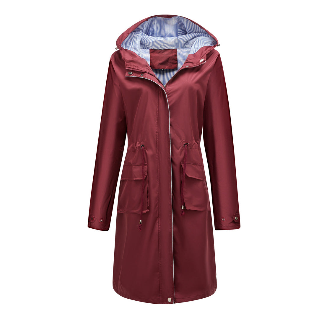 Victoria Hooded Waterproof Raincoat