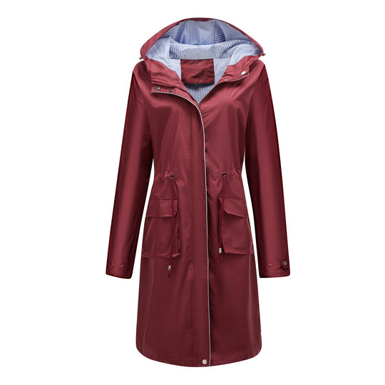 Victoria Hooded Waterproof Raincoat