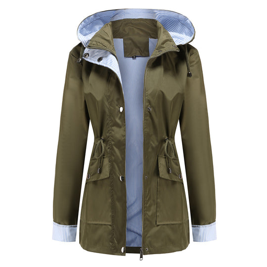 Harriet Hooded Waterproof Raincoat