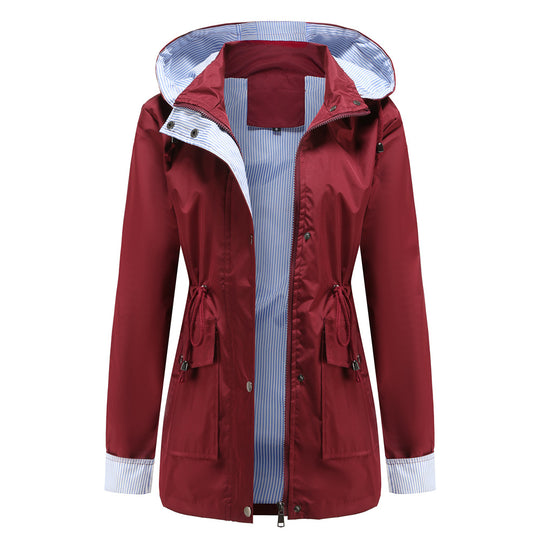 Harriet Hooded Waterproof Raincoat