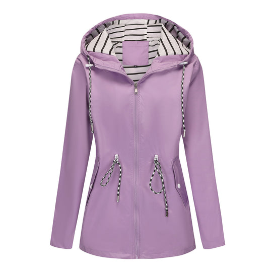 Grace Hooded Waterproof Raincoat