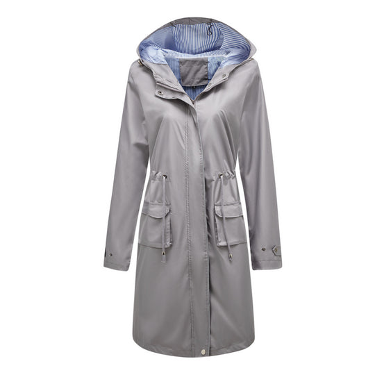 Victoria Hooded Waterproof Raincoat