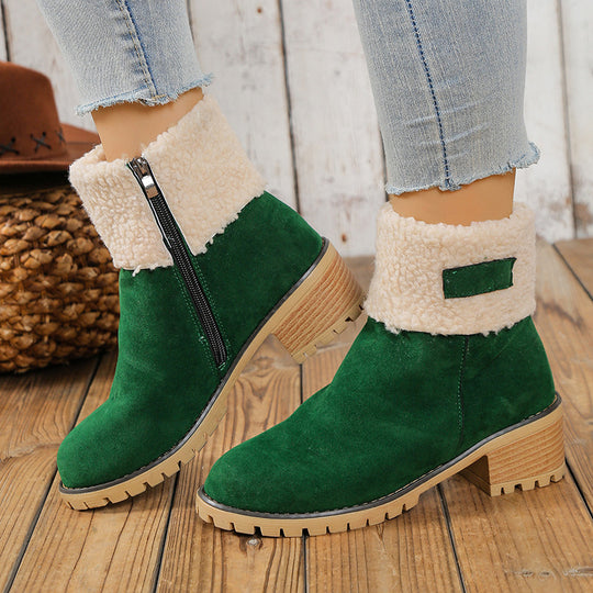 Anna Comfortable Warm Winter Ankle Boots
