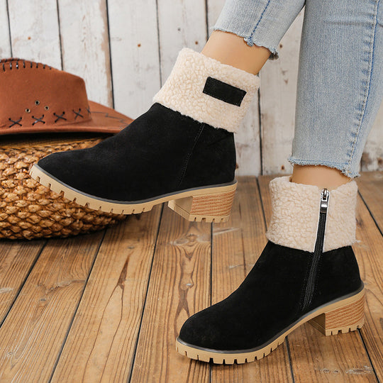 Anna Comfortable Warm Winter Ankle Boots