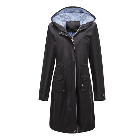 Victoria Hooded Waterproof Raincoat