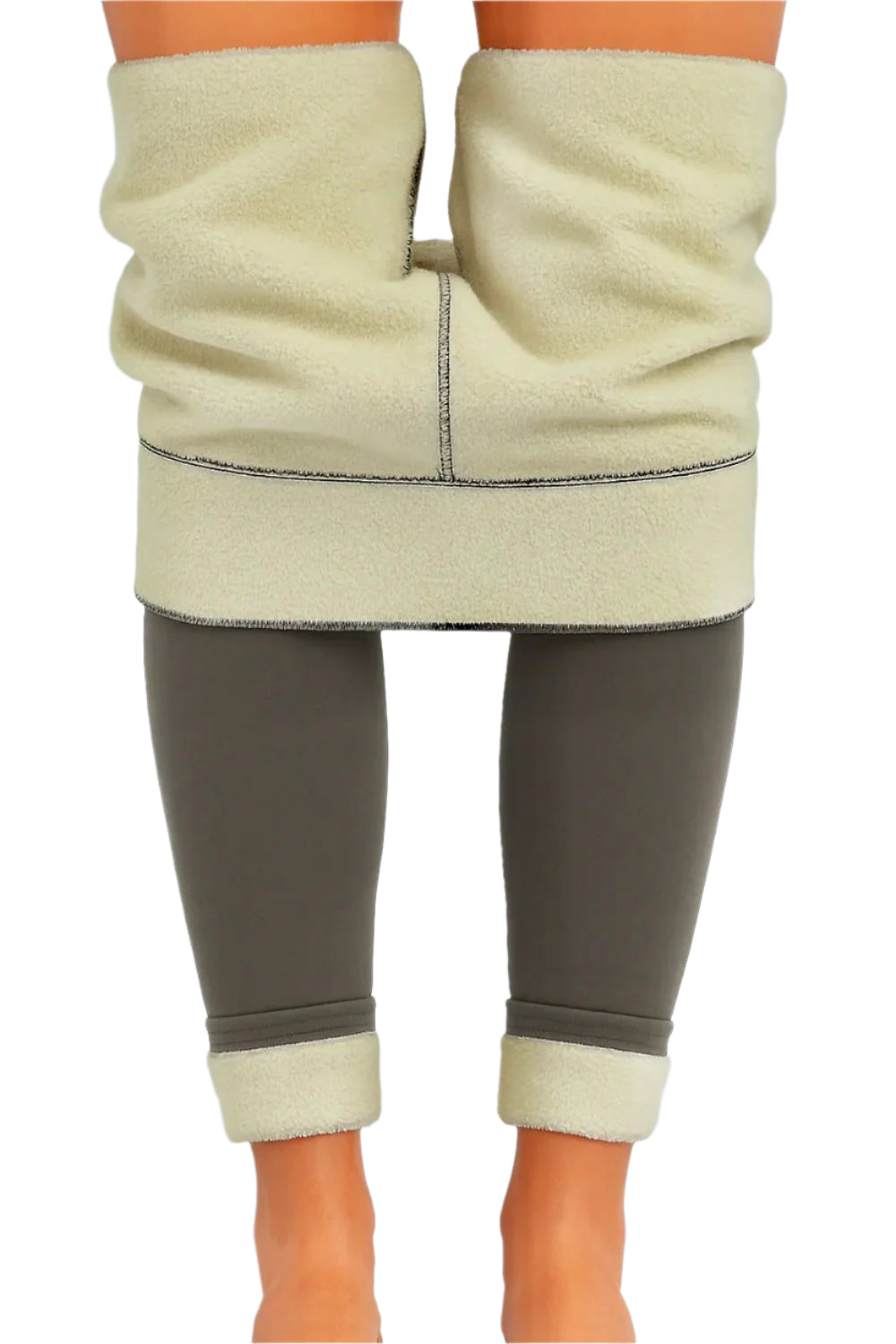 Rose Winter Fleece Leggings