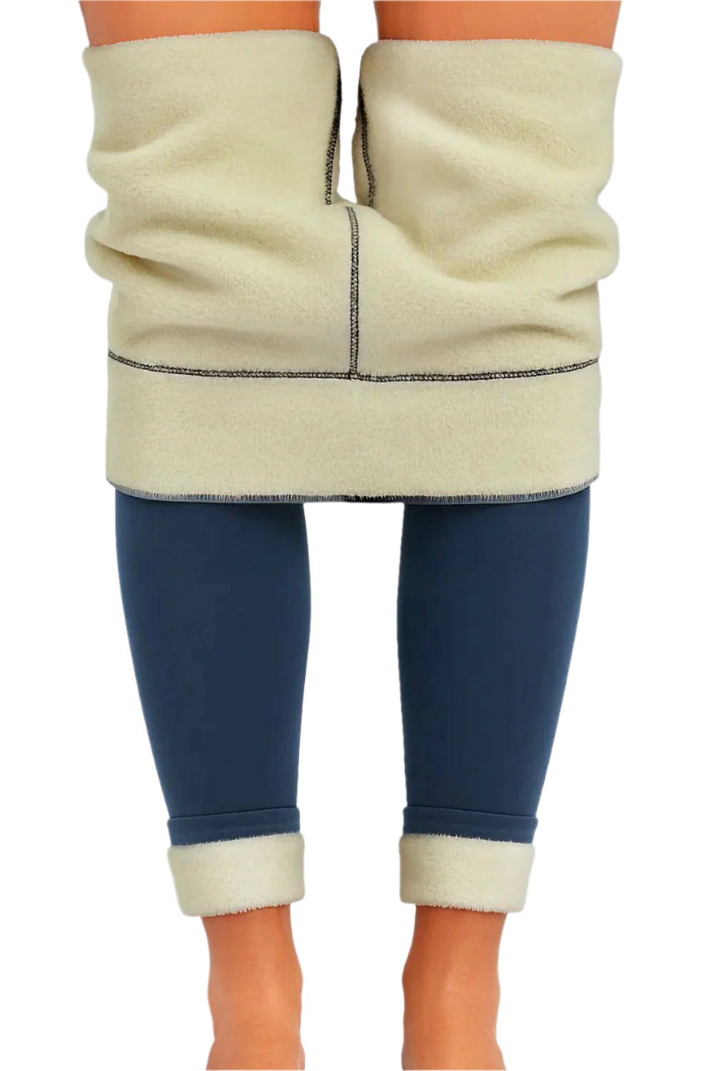 Rose Winter Fleece Leggings