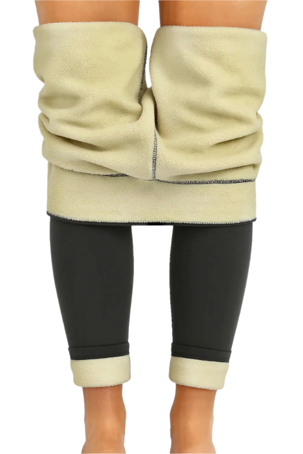 Rose Winter Fleece Leggings