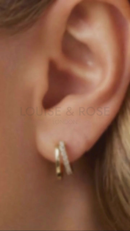 Amelia Double Hoop Earrings